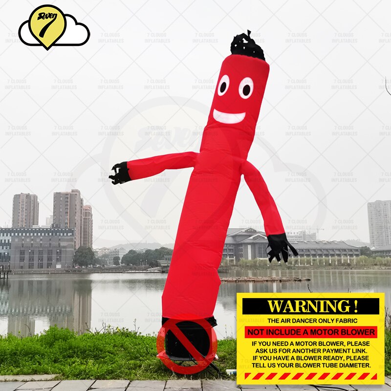 3m 10ft Inflatable Tube Man Without Blower Price Advertising Air Sky Dancer House Sign Walker Fly Dancing Waving Puppet Stand Up: Red-No Blower