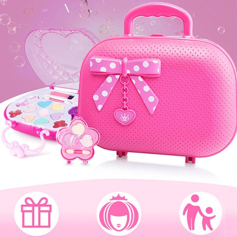 Makeup Sets Girls Makeup Toy Party Performances Dressing Vanity Beauty Cosmetic Bag Carry case Play House Girls Toy Beauty