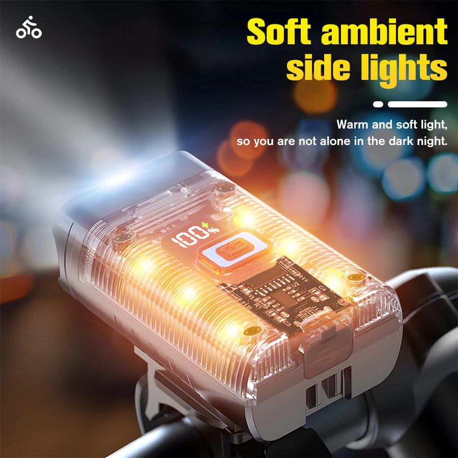 Fietslicht T6 LED Front USB Oplaadbare MTB Mountainbike Lamp 1000LM Fietskoplamp Zaklamp Fietsen Scooter staart