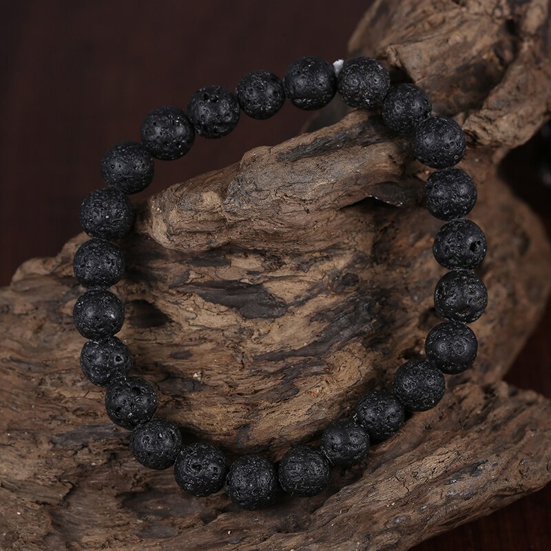 Shungite bracelet from Russia different styles polished EMF protection root chakra healing and cleaning bracelet: V-6CM