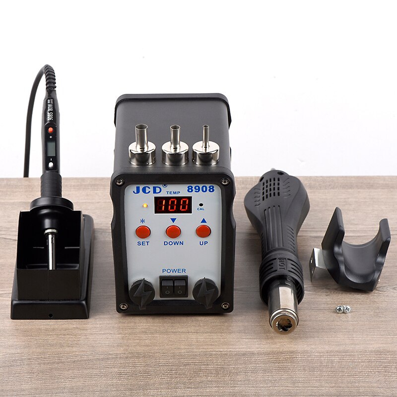 2 IN 1 Soldering station Digital Display 750W air SMD BGA Welding Rework station Adjustable temperature solder repair tools