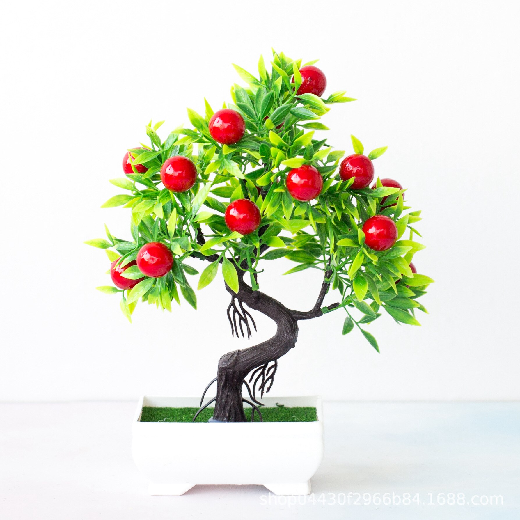 Kunstig plante multistil mini pottebonsai lite frukttre pottet til bryllup hjemme borddekorasjoner butikk hotell fest deco: 15 fuguiguo