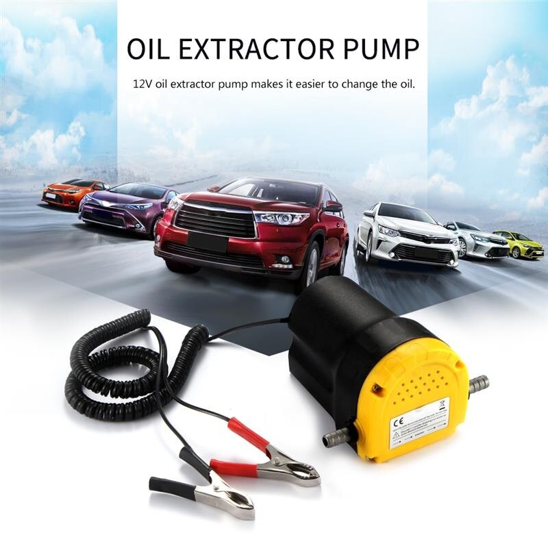 12V 60W Oil/crude oil Fluid Sump Extractor Scavenge Exchange Transfer Pump Suction Transfer Pump Tubes for Auto Car Boat Motor
