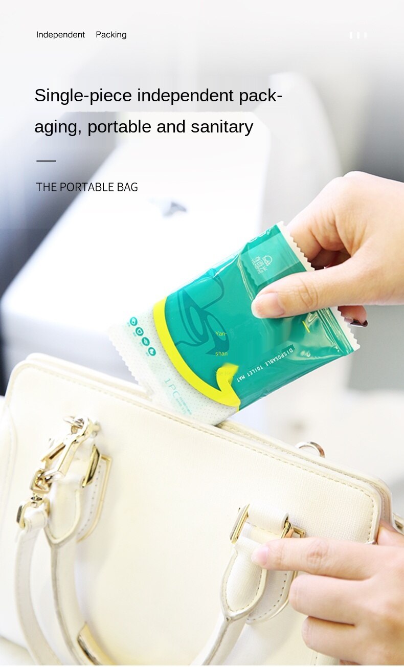 Disposable Toilet Mat Women&#39;s Travel Paste Toilet Portable Maternal Travel Toilet Toilet Seat Cover Cushion Paper