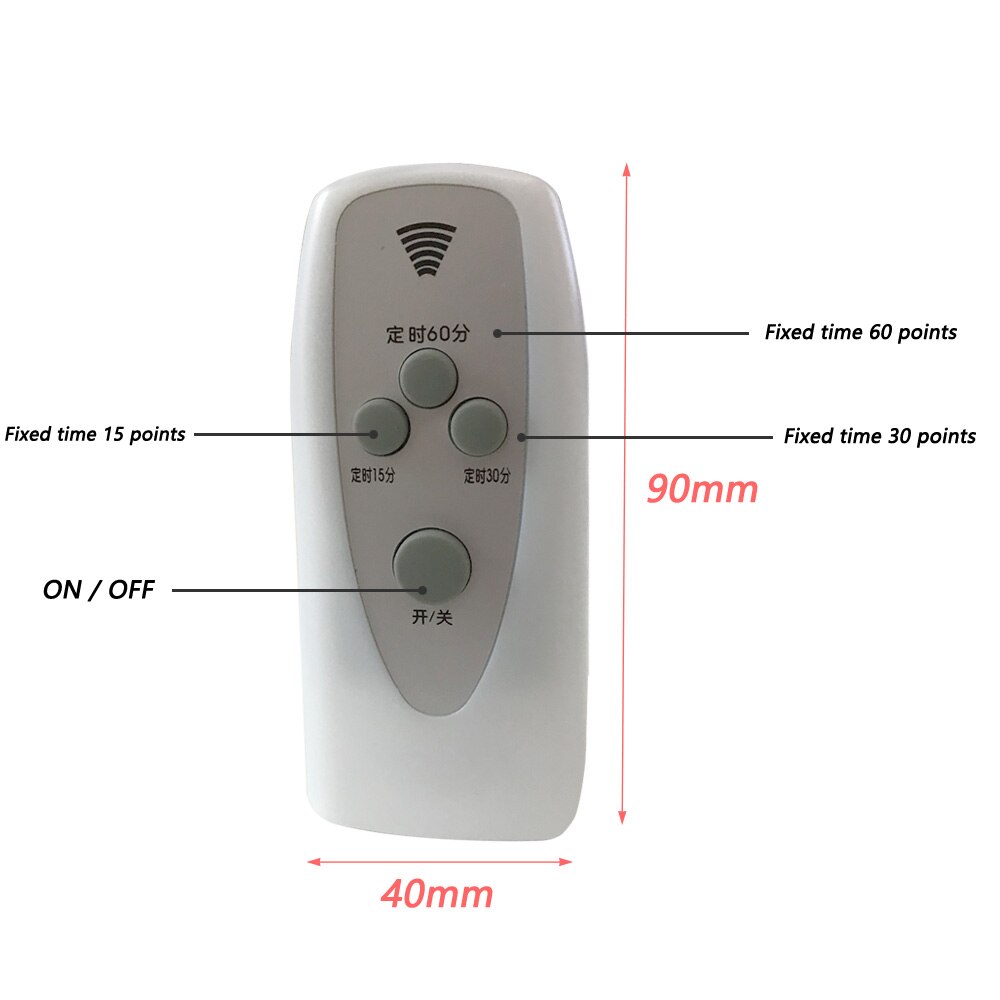 Draadloze Afstandsbediening Lamphouder E26 E27 Socket 110V 220V Lamp Led Nachtlampje Met Timer Afstandsbediening voor Uv Led Steriliseren