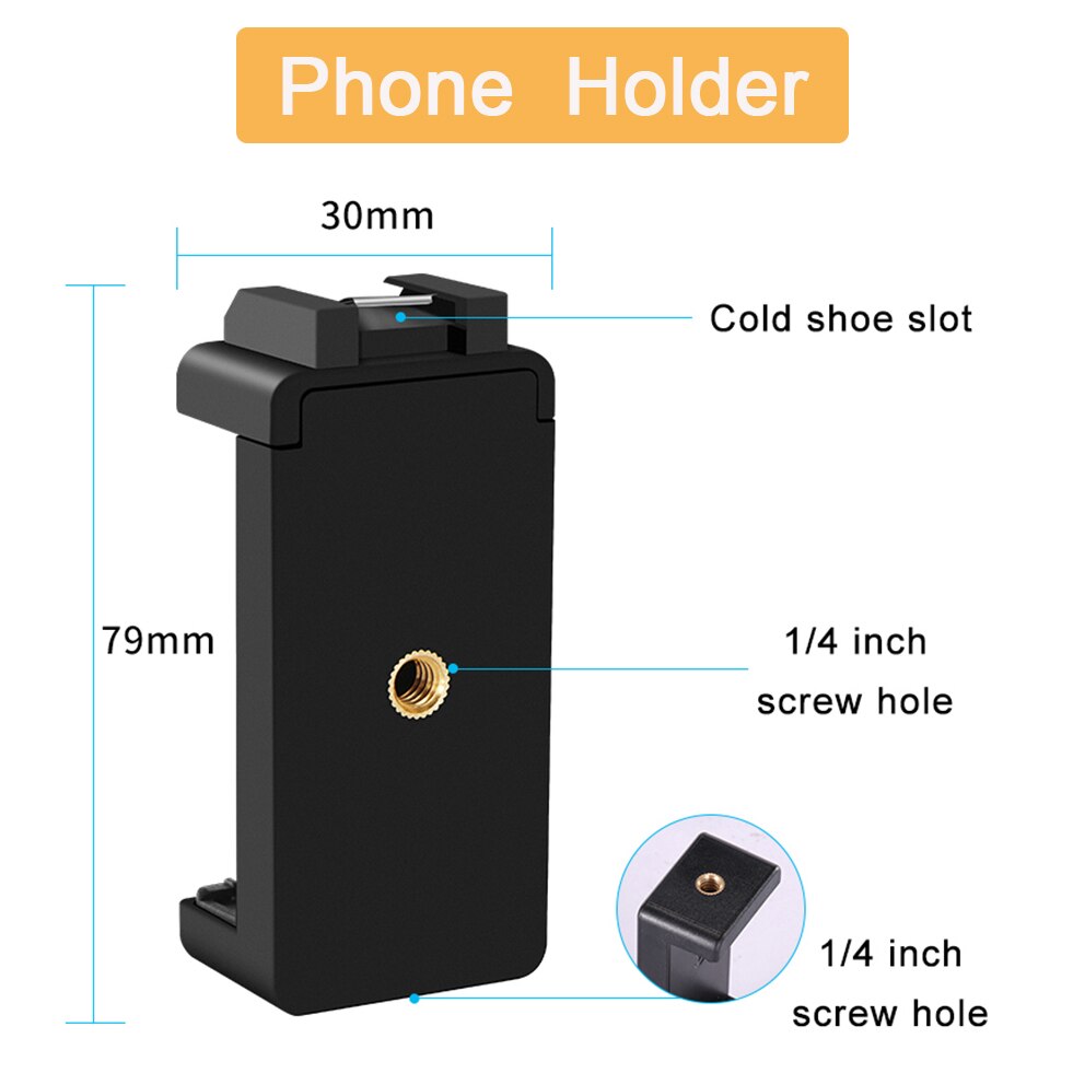 Jumpflash Vlog Selfie Flexible Tripod with Remote Control Microphone LED Light Holder for Smartphone & Motion Camera Tripod