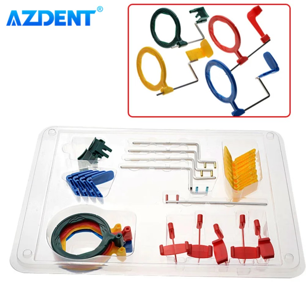 AZDENT Zahn X-Strahl Sensor Halfter Sensor Positionierer Intra Oral X-Strahl Film Positionierung System Komplett Bunt