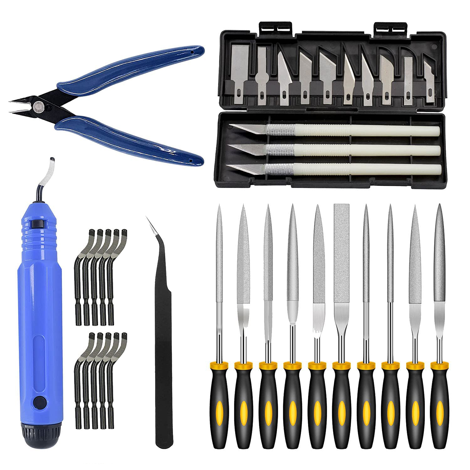 3D Print Tool Kit Debur Tool, Cleaning, Finishing and Printing Tool,3D Print Accessories for Cleaning, Finishing and Cutting