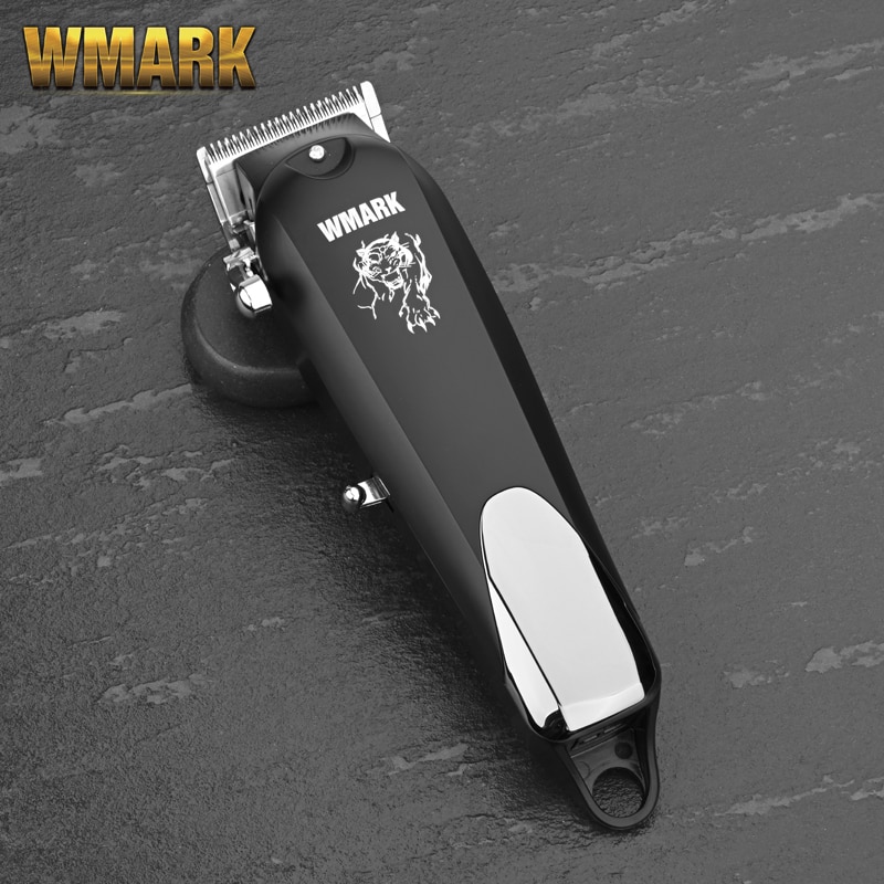 WMARK – tondeuse à cheveux professionnelle sans fil rouge NG-103B, avec affichage LED de la capacité de la batterie, tondeuse à cheveux, levier de coupe réglable