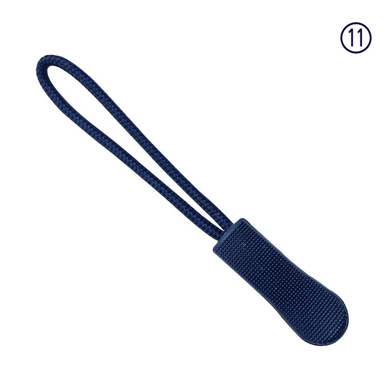 10 pièces couleur fermeture à glissière sac à dos accessoires sac à dos fin ajustement corde étiquette Fixer Zip cordon onglet accessoires fermeture éclair extracteur bricolage fermeture à glissière tête: 11