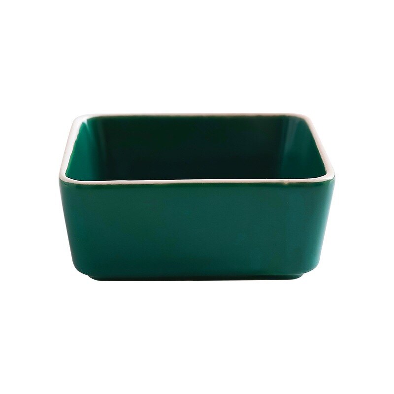 Ceramic Grid Snack Plate Fruit Plate Small Dish with Tray Serving Platter for Snack Nut Dessert for Home Store