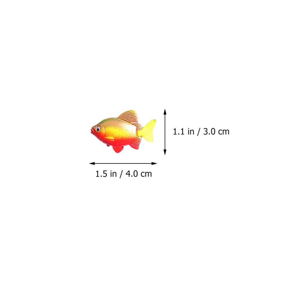 24 pièces simulent poisson Miniature modèle de poisson Tropical Figure de poisson jouets ornement pour bricolage Aquarium Aquarium (modèle aléatoire an