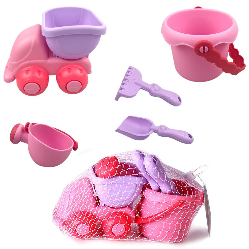 Set di giocattoli da spiaggia per bambini annaffiatoio secchio pala kit di strumenti genitore-figlio estate interattiva sabbia all&#39;aperto giochi d&#39;acqua: DD186