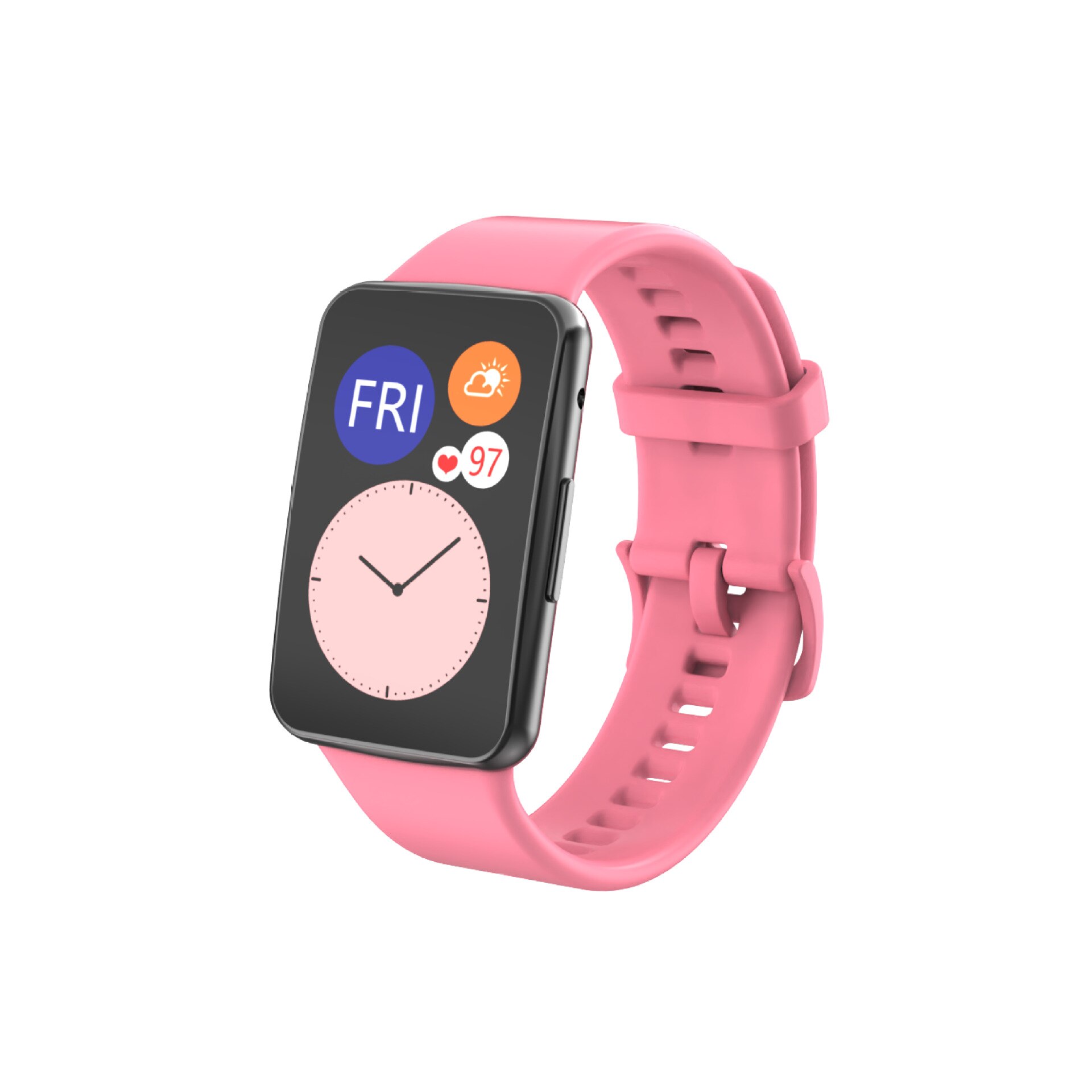 Pulseira para huawei relógio ajuste pulseira de substituição esporte pulso cor tpu esporte silicone pulseira original novo com ferramenta: strap 8