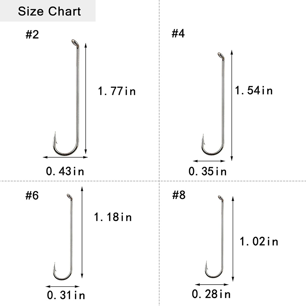 100 Stuks Vliegvissen Haken Droge Vliegbindset Haken Lange Schacht Bass Fly Haken Prikkeldraad Gebogen Vishaken Nimf Streamer Jig vliegen haak