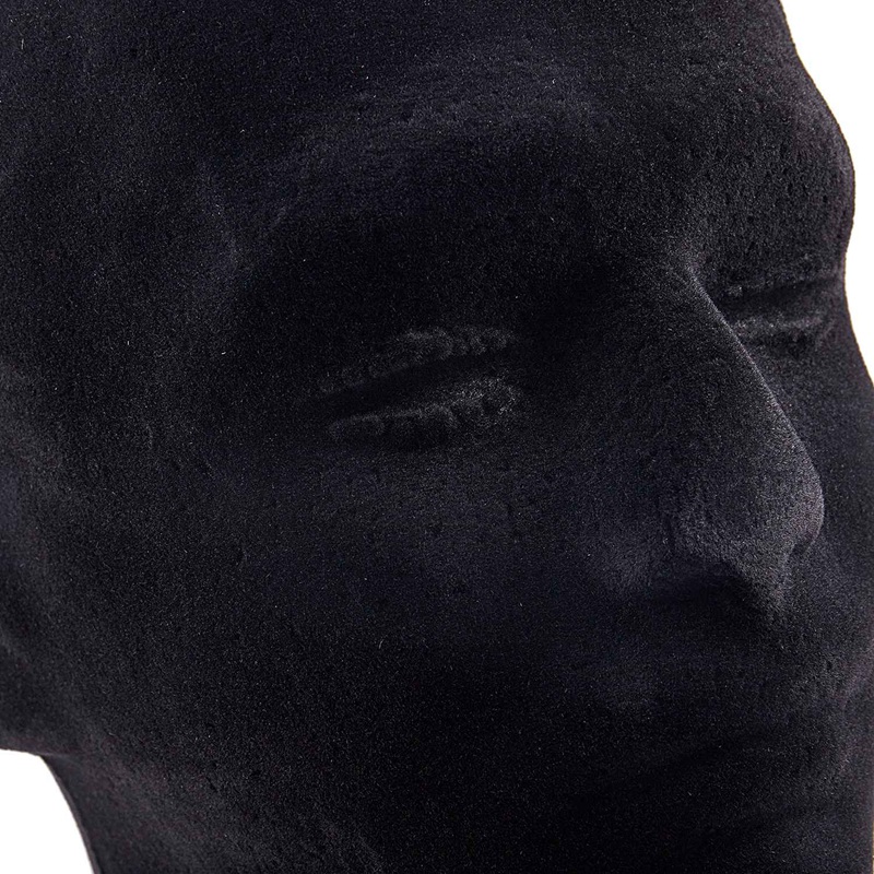 4X Male Styrofoam Foam Mannequin Manikin Head Model Wigs Glasses Cap Display Stand Black