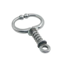 Livestock Cattle Stainless steel Bull Spring Nose Clamp Cow Nose Plier Farm Animal Cattle Horse Feeding Equipment