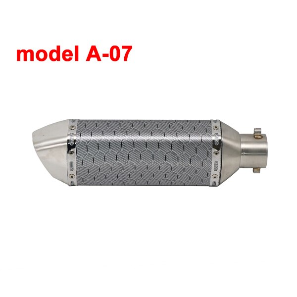 Sclmotos- 51mm Motorcycle Akrapovic Yoshimura Exhaust Muffler Pipe with DB Killer Escape Moto Pitbike Racing NMAX CB650F MT03: model A-07