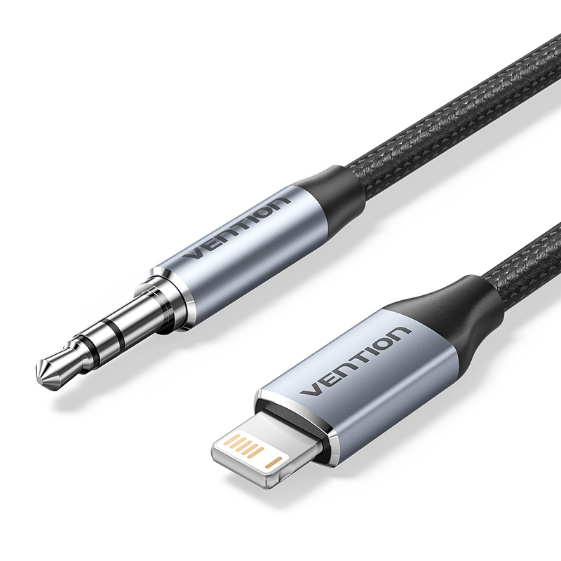 Adaptador Vention para iPhone DAC Lightning macho a 3,5mm adaptador macho para auriculares Cable de Audio para iPhone 14 13 12 Pro max Cables Aux: 11 m