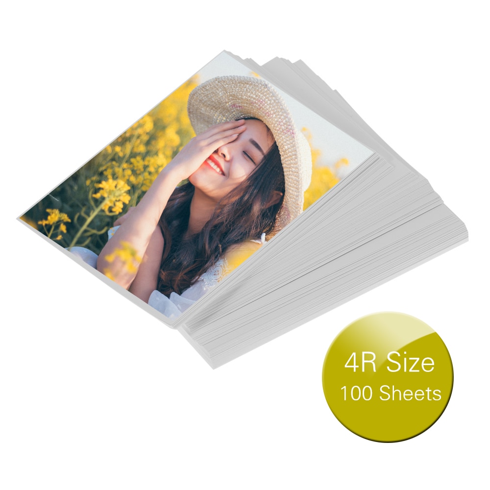 Photo Paper 4R Size100 Sheets Glossy 4.0 * 6.0 Inch 200gsm Waterproof Resistant High Gloss Finish Surface Quick Dry