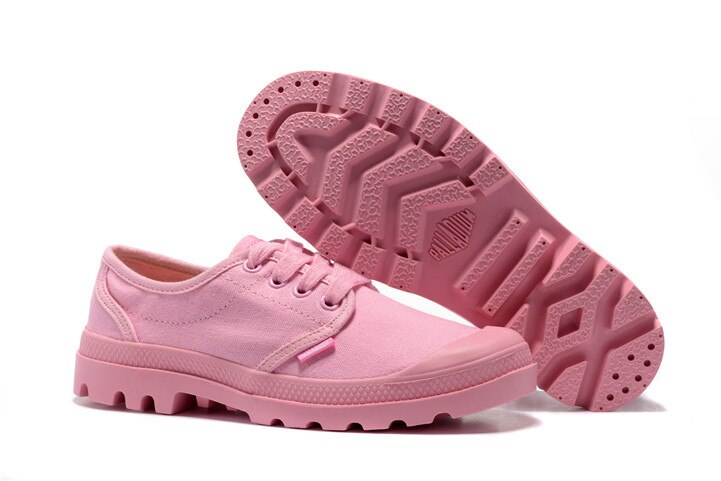 Palladium pampa låg topp härliga canvas skor dam söta sneakers fritidsskor 05579 storlek 36-39