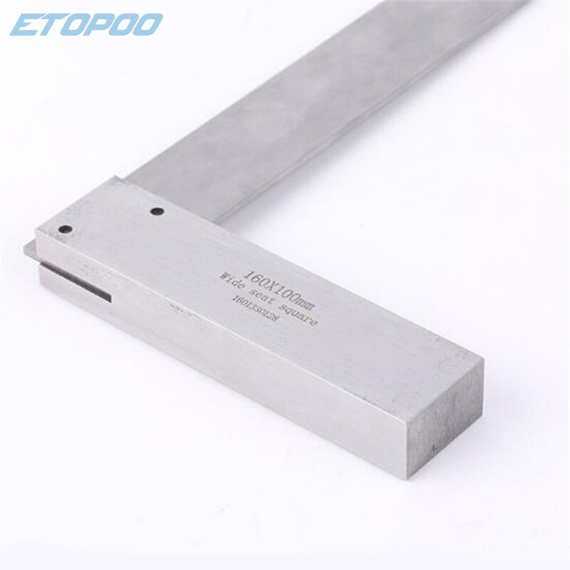 High carbon steel Angle Ruler Gauge 1 Grade Wide Base Angle Ruler 90 Degrees Square Tool Measurement Tool