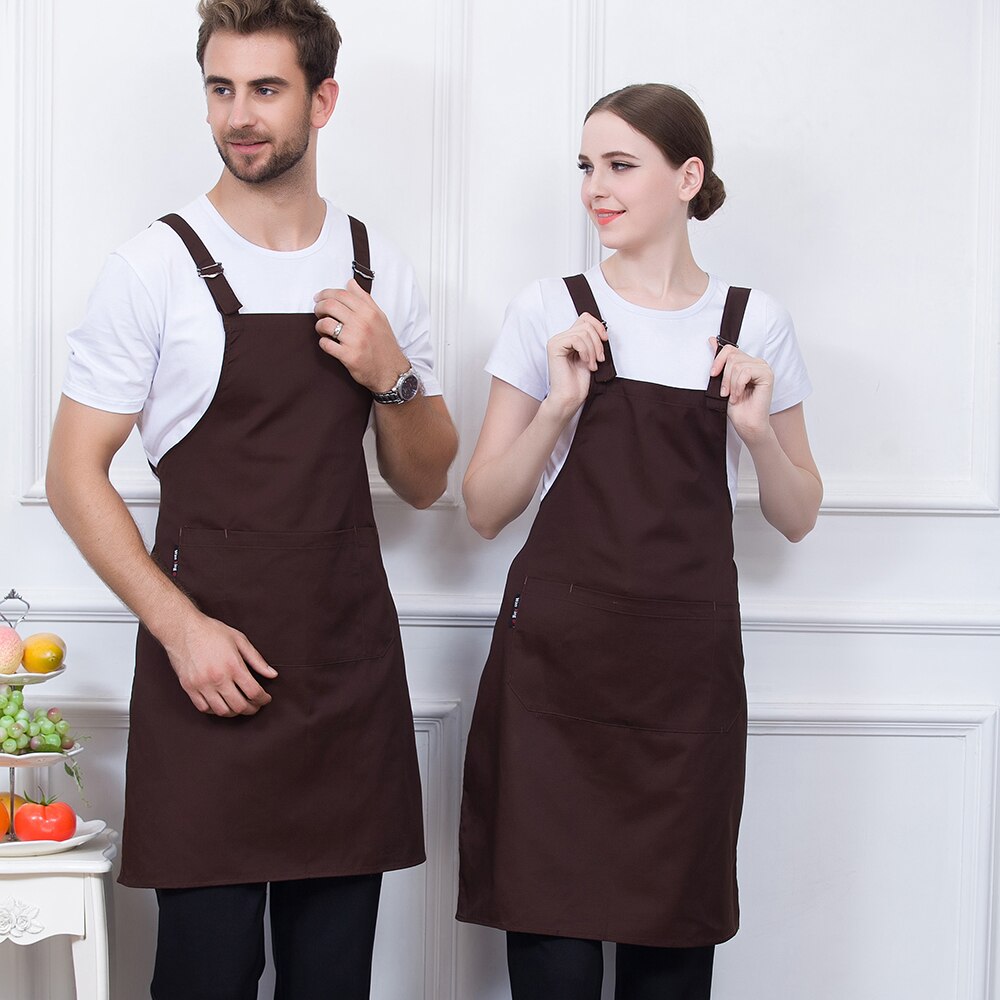 Unisex Food Service Kitchen Work Restaurant Home Cooking Cleaning Wear Aprons Chef Waiter Hotel Coffee Shop Uniforms