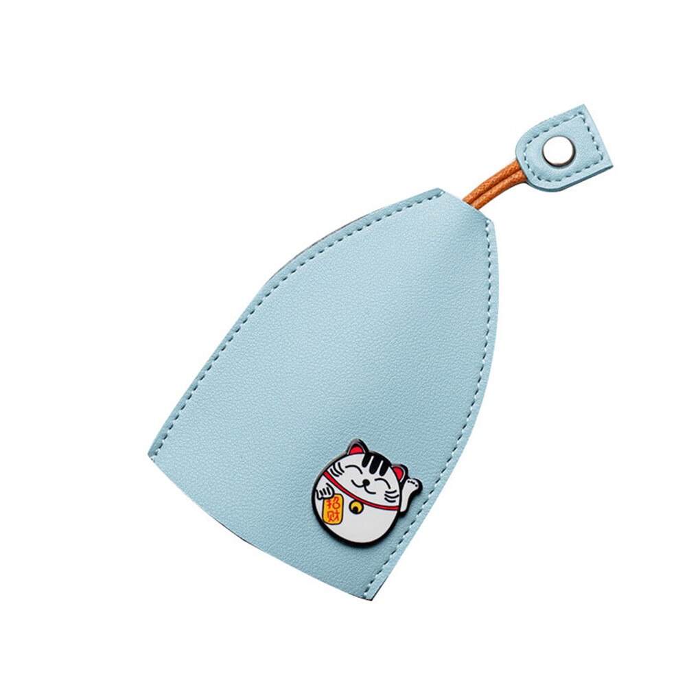 Nette ziehen-aus Schlüssel fallen Schlüssel Halfter PU Leder Schlüssel Tasche Schlüssel Manager geeignet für Höhle täglichen gebrauch Leder schlüssel tasche: Himmel Blau