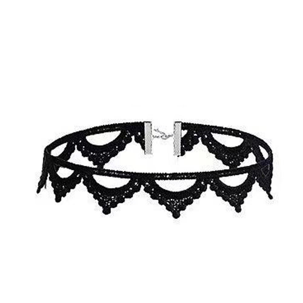 Dame chokers blad dusk kvinner hals smykker tilbehør jente blonder gotisk vintage sexy fløyel rose perler blomsterhalskjede