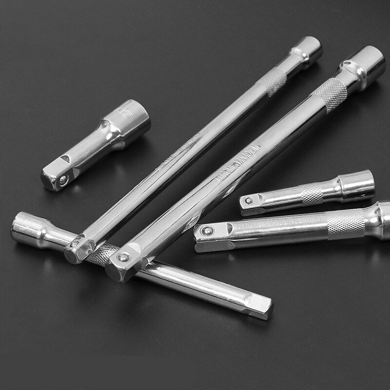 1 pc Socket Ratchet Wrench Extension Bar 1/4" 3/8" 1/2" CR-V 50/75/100/125/150/250mm Long Bar Small Socket Tools