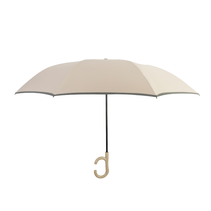 Ombrello inverso a doppio strato completamente automatico, ombrello a doppio strato, ombrello antivento a doppio scopo soleggiato e piovoso a manico lungo