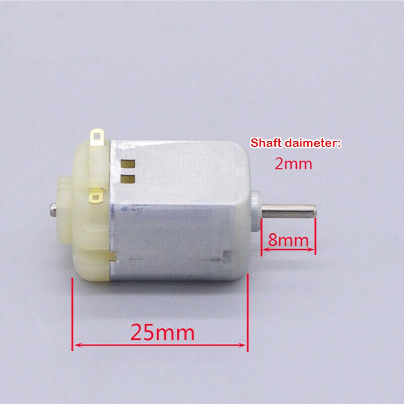 Mabuchi 130 Motor DC 3V-12V 3.7V 6V 9V 17000RPM 8mm Shaft Carbon Brush Torsion Mini Motor DIY Model Car Boar Toy Massager Motor