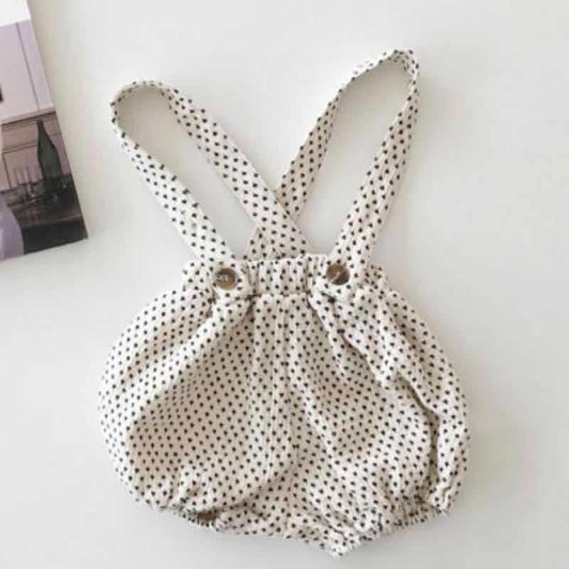 Herbst Neue Baby Overalls Dot Print Einfache Lose Baumwolle Casual Hosen Jungen Mädchen Overall Kinder Overalls