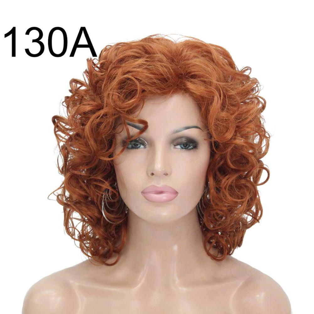 StrongBeauty-Peluca de cabello Natural para mujer, Pelo Rizado medio, negro/marrón oscuro, sintético, completo: 130A