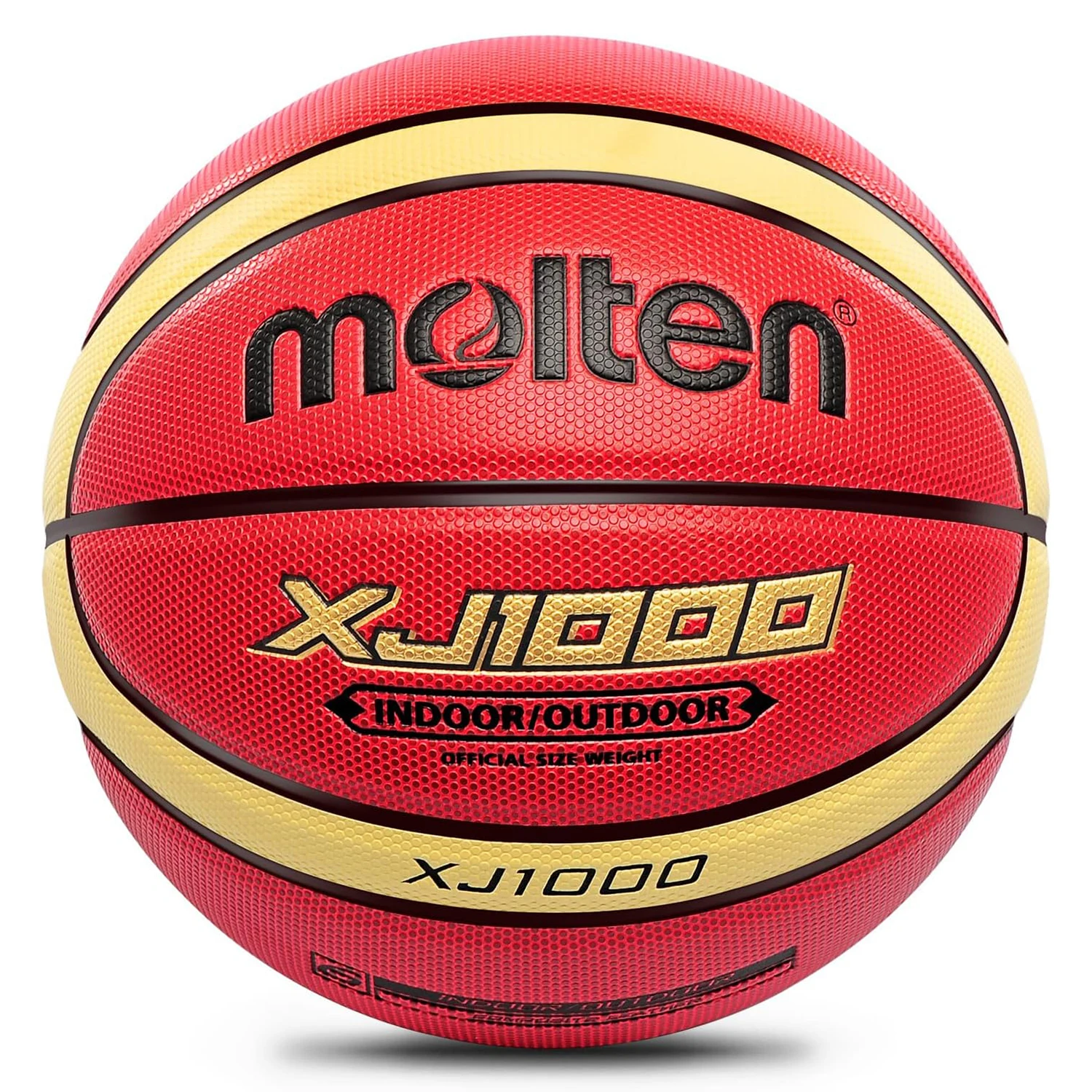 geschmolzen Basketball XJ1000 Größe 6, 7, drinnen/draussen-Ausbildung, verschleißeitern Basketball aus PU-Leder: Weiß