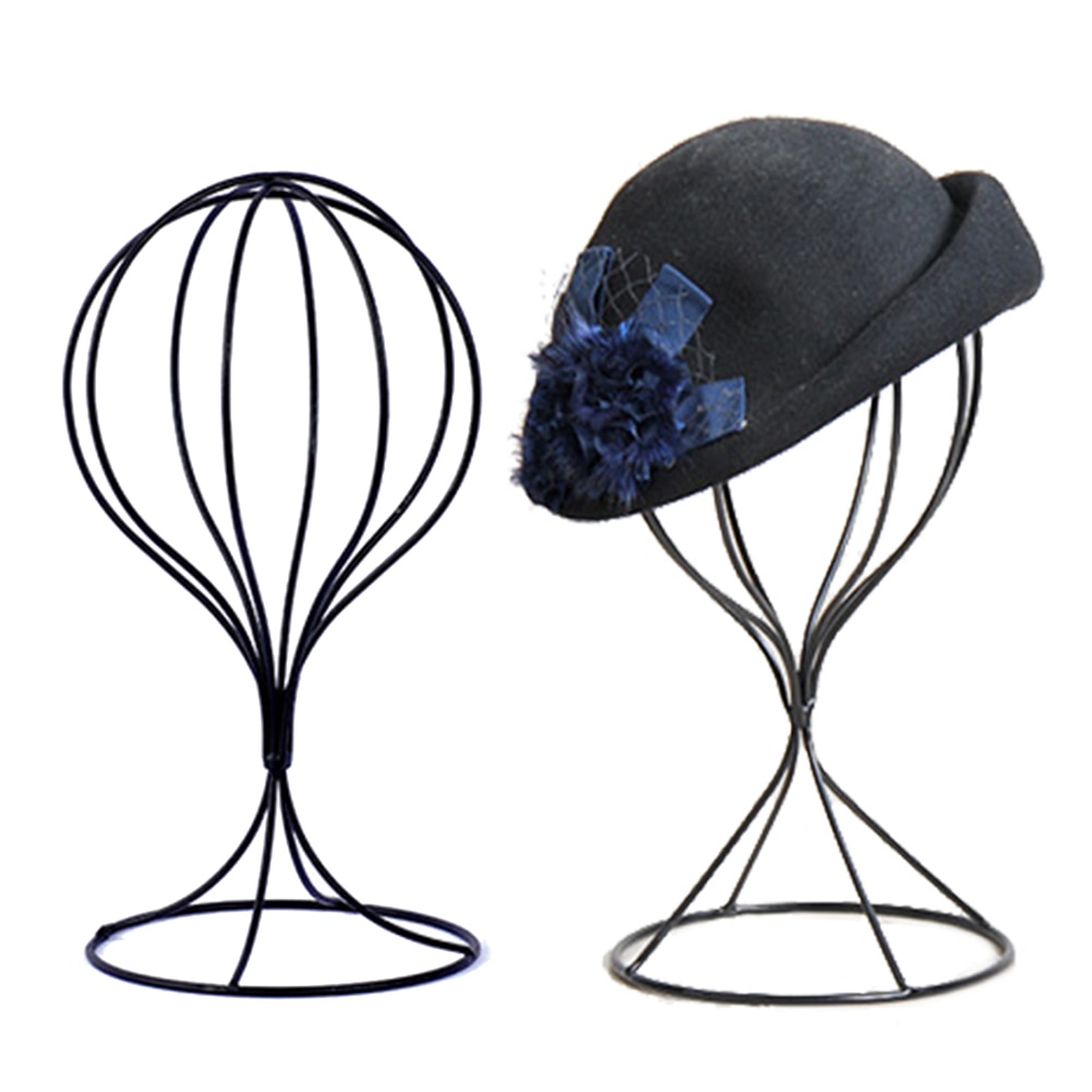 Perruque creuse en métal pour perruque, postiche bureau debout décoratif, support pour chapeau, accessoire de coiffure
