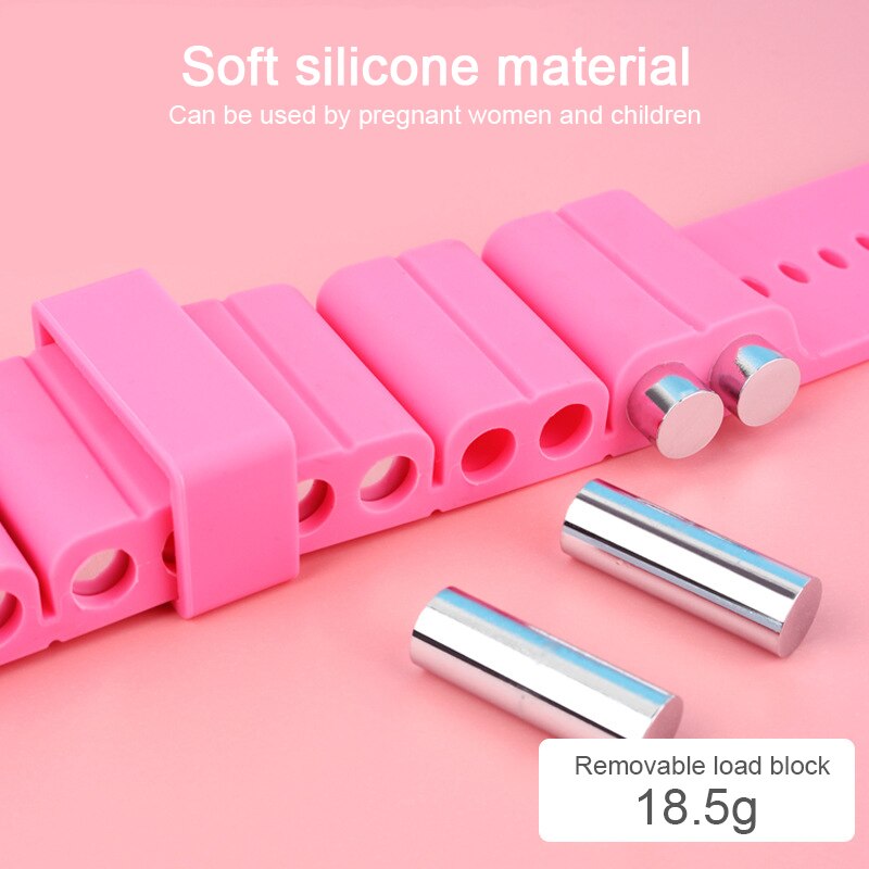 1 paar 500g Silikon Yoga Pilates Gewichteten Armbinde ÜSpund Sport Armbinde Handgelenk Gurt Sand Tasche Fitness Ausbildung Ausrügestochen