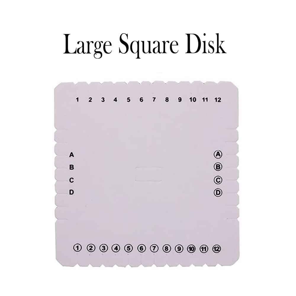 Braiding Disk Round Square Kumihimo Beading Cord Disc Braiding Braided Plate DIY Bracelet Loom Weaving Board Craft Tools: No4