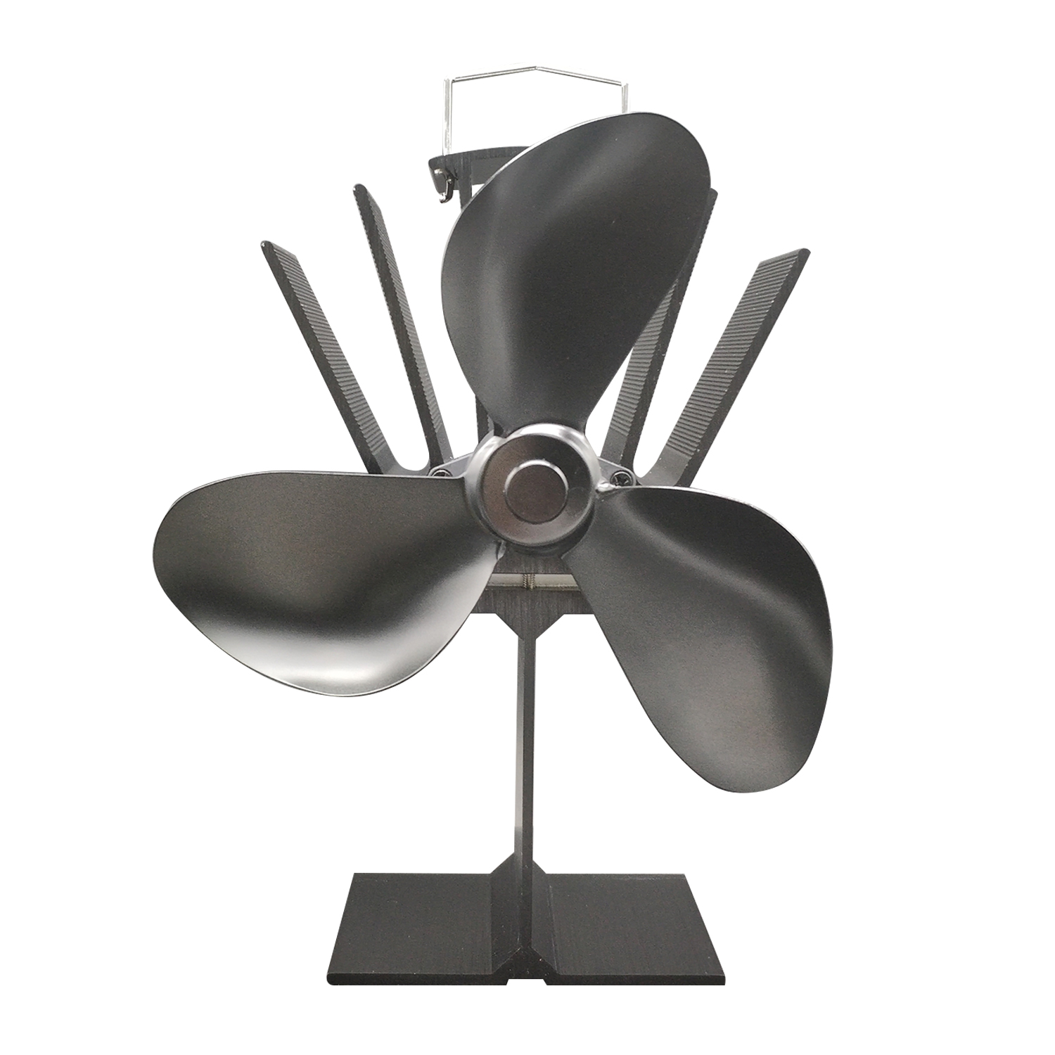 3 klingen Wärme Versorgt Herde Fan Ultra Ruhig Kamin Holz Brennen Eco Fan für Effiziente Wärme Verteilung
