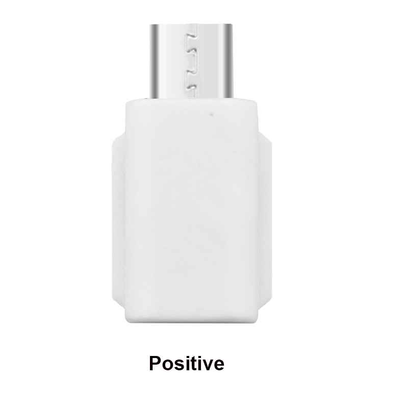 Adaptateur Micro USB pour Smartphone DJI Osmo Pocket 2 IOS, Interface de connecteur de données de téléphone, accessoires de caméra à cardan portable: Positive white