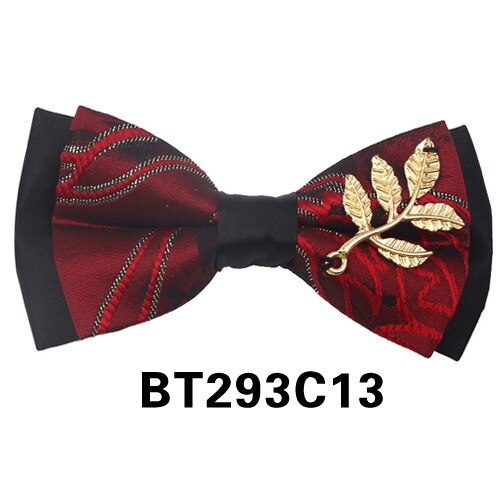 Original butterfly håndlavet #39 til bryllupsfest metal golden wolf to-lags hals butterfly solid slips: Bt293 c 13