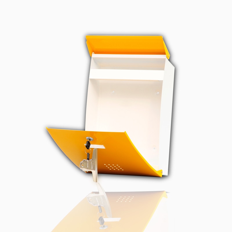 Retro Classic Rainproof Villas Mailbox Outdoor Lockable Wall-Mount Newspaper Boxes Secure Letterbox Garden Post Box F6018