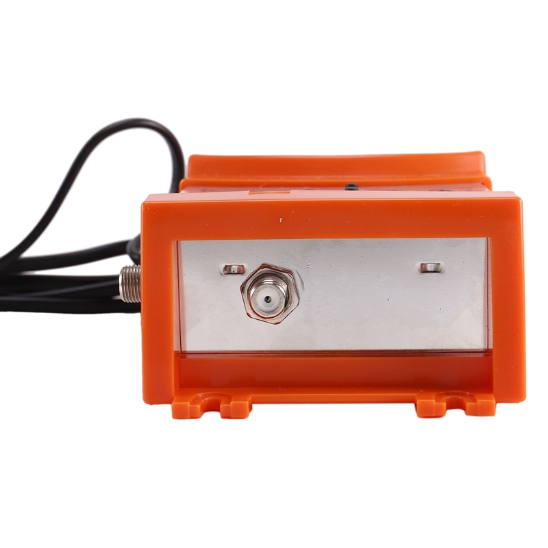 M69 Digital VHF UHF RF Modulator AV to RF AVto TV Converter Adapter(Orange EU Plug)