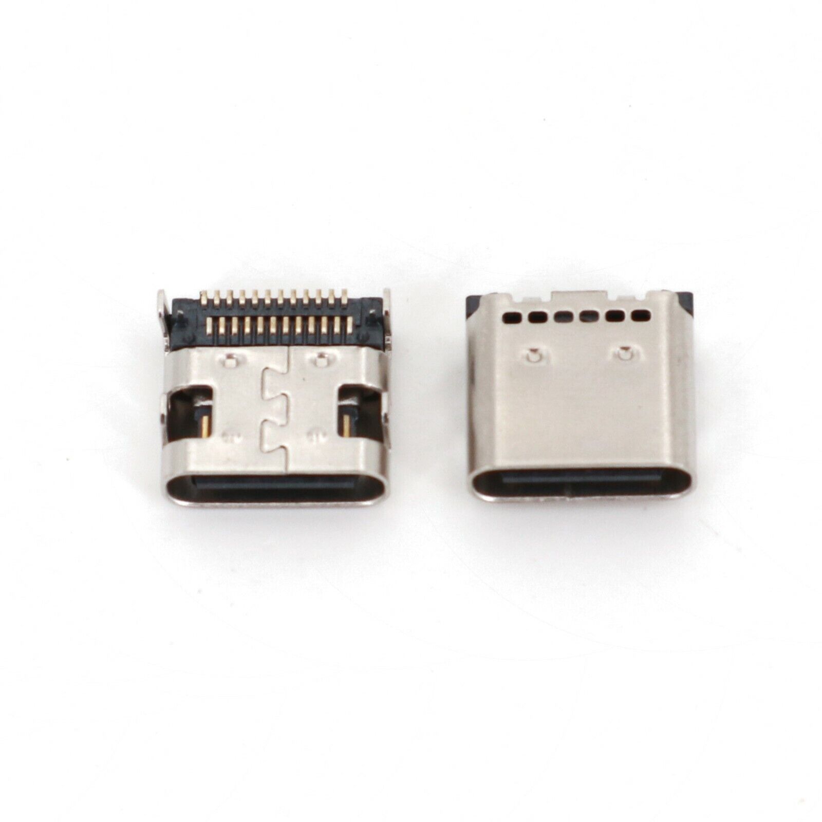 Enchufe hembra tipo C SMT para teléfono móvil, conector PCB de puerto de datos de carga, 10 piezas, 24 Pines, USB 3,1
