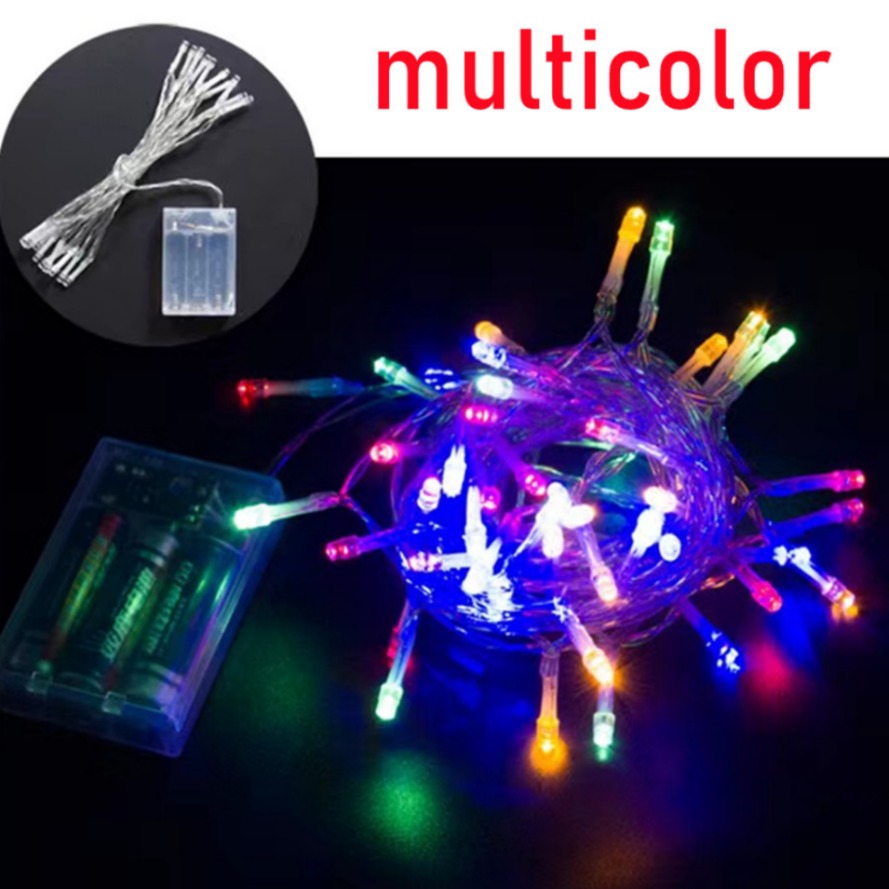 5/10M Girlande Weihnachtsbaum Gebühr Licht Batterie Kasten Schnur Lampe Kette Wasserdicht Hause Hochzeit Party draussen Dekor