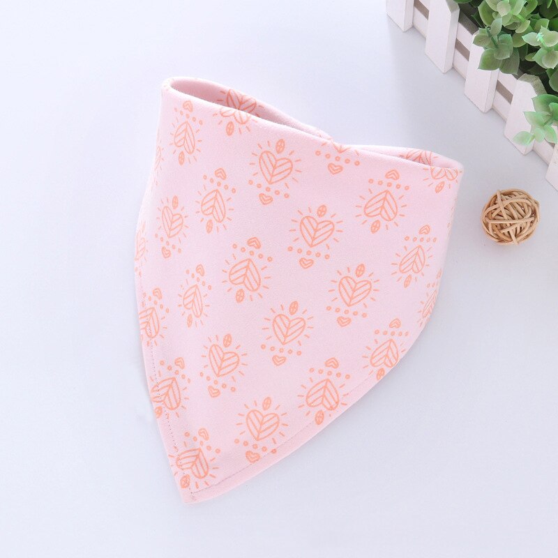 Style Baby Bibs Girls Boys Baby Babador Cotton Print Infant Bandana Bib Towel Baby Feeding Burp Cloths Stuff Accessories: style 1 heart