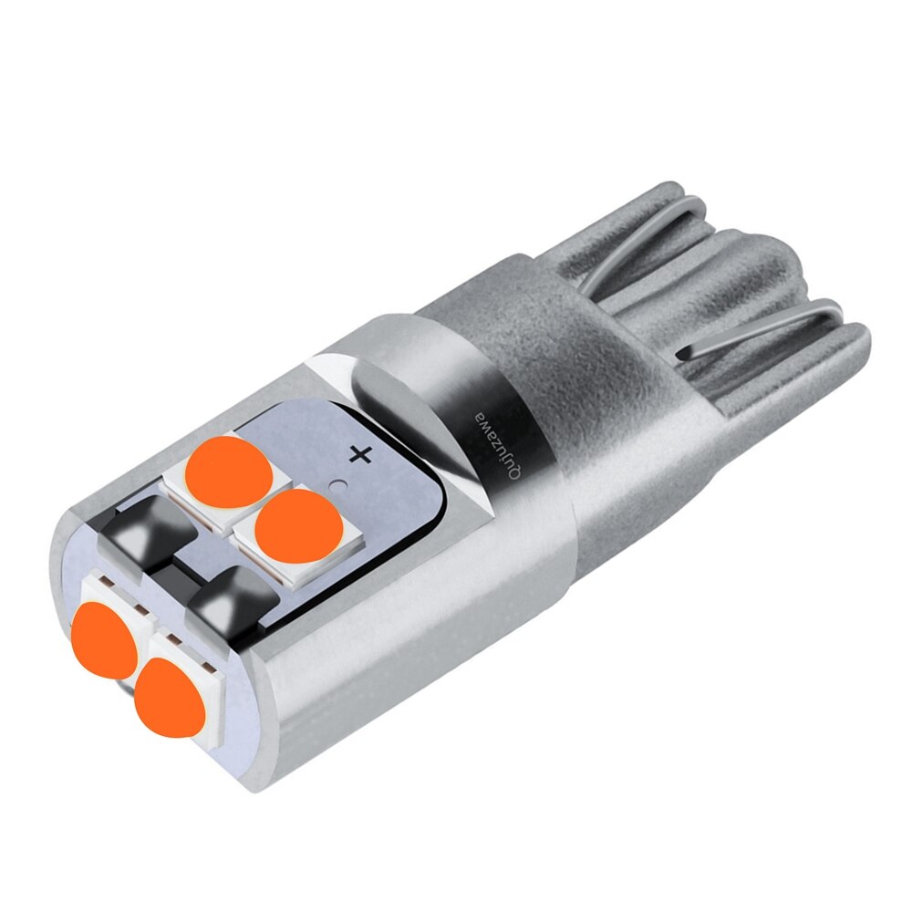 2 uds T10 W5W súper brillante Cree Chip LED cuña aparcamiento bombillas coche lámparas de lectura de cúpula WY5W 168 501 2825 Auto girar luces laterales
