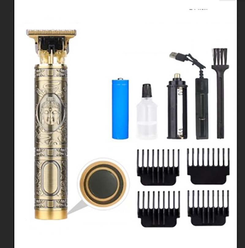 Usb aparador de cabelo barbeiro corte de cabelo recarregável máquina de cortar cabelo sem fio homens máquina de corte de cabelo aparador de barba 1.5-4mm navalha barbeador: 09