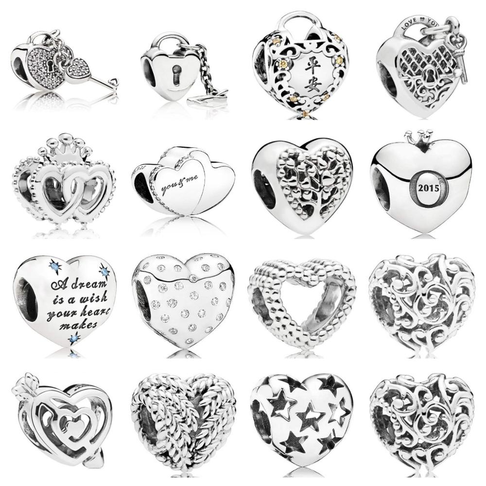 PDB ZZ 07 Silver 925 Jewelry Prototype 1:1 Natureza Dream Patterns Twain Heart-shaped Love You Jewelry Female
