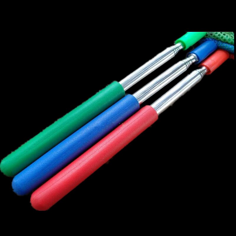 Telescopic thin rod 80cm Children's fish tanks fishing nets dip net outdoor catching Butterfly tuck net Outdoor tool insect net